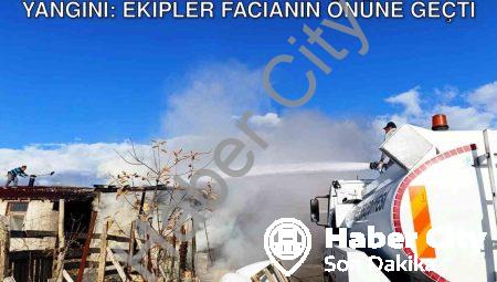 Kütahya Seyitömer’de Korkutan Ahır Yangını: Ekipler Facianın Önüne Geçti