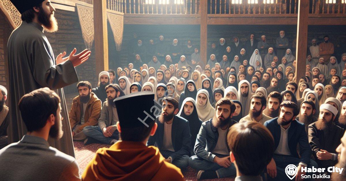 "Kütahya Müftüsü İrfan Açık Gençlik Buluşmaları Programında" başlıklı haber için fotorealistik, prof