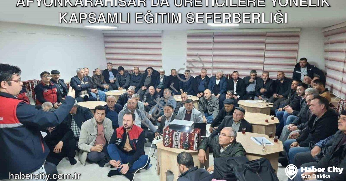 "Afyonkarahisar'da Üreticilere Yönelik Kapsamlı Eğitim Seferberliği" başlıklı haber için fotorealist