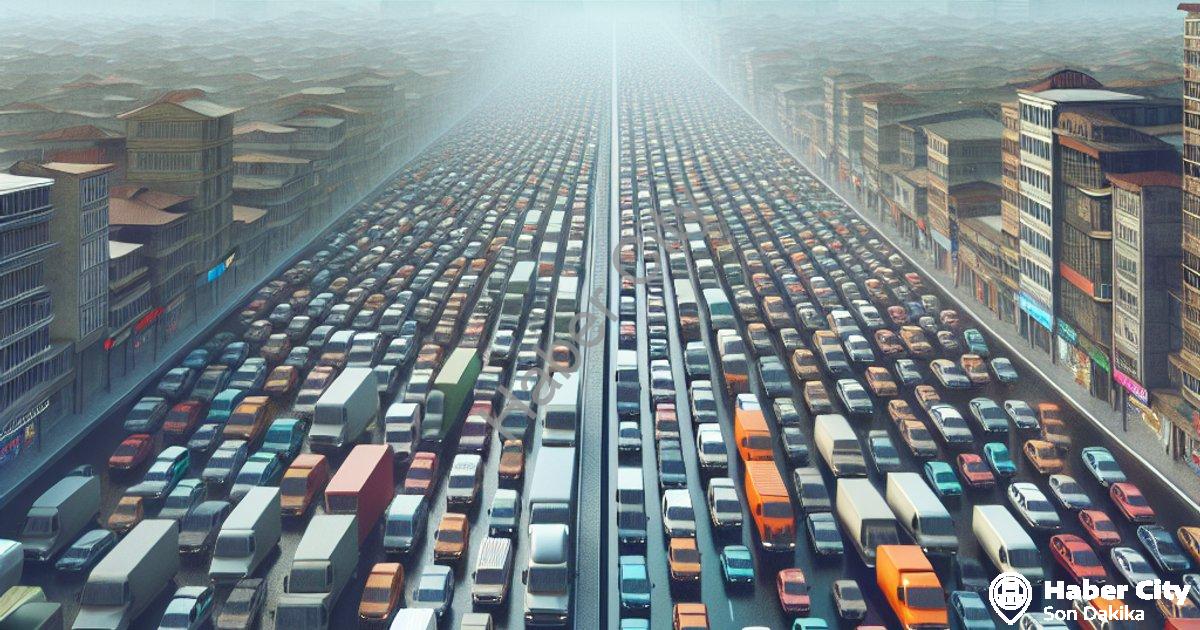 "Kütahya'da Araç Sayısı Rekor Kırdı: Merkez Nüfusunu Geride Bıraktı" başlıklı haber için fotorealist