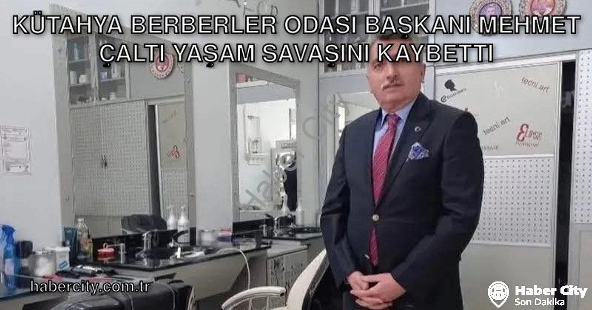 "Kütahya Berberler Odası Başkanı Mehmet Çaltı Yaşam Savaşını Kaybetti" başlıklı haber için fotoreali