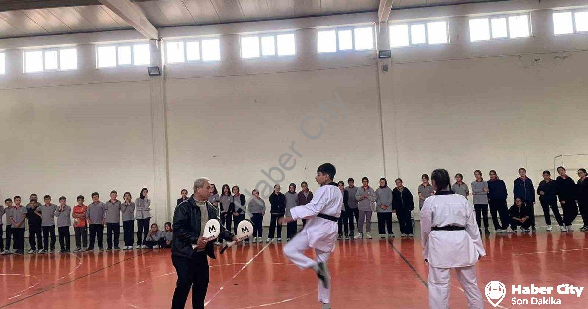 "Pazarlar'da Dev Spor Seferberliği: Hedef 100 Lisanslı Tekvandocu" başlıklı haber için fotorealistik