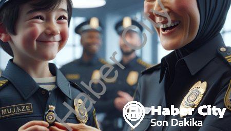 Muğla Emniyeti Hamza’nın Polislik Hayalini Gerçeğe Dönüştürdü