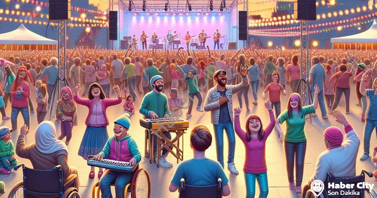 "Merkezefendi'de 5. Engelsiz Fest Heyecanı: Sevgi Engel Tanımadı" başlıklı haber için fotorealistik,