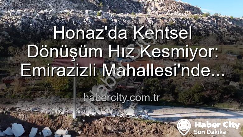 çevre düzenleme çalışmaları - Honaz'da Kentsel Dönüşüm Hız Kesmiyor: Emirazizli Mahallesi'nde Çevre Düzenleme Çalışmaları Tam Gaz Devam Ediyor