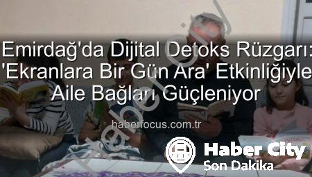 Emirdağ’da Dijital Detoks: Bir Gün Boyunca Ekranlara Mola Verildi!