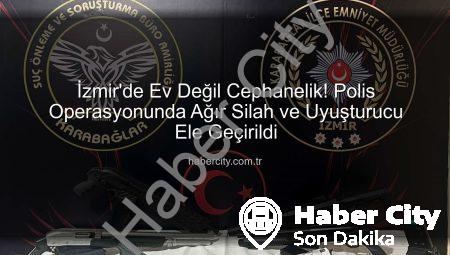 İzmir’de Ev Değil Cephanelik! Polis Operasyonunda Ağır Silah ve Uyuşturucu Ele Geçirildi