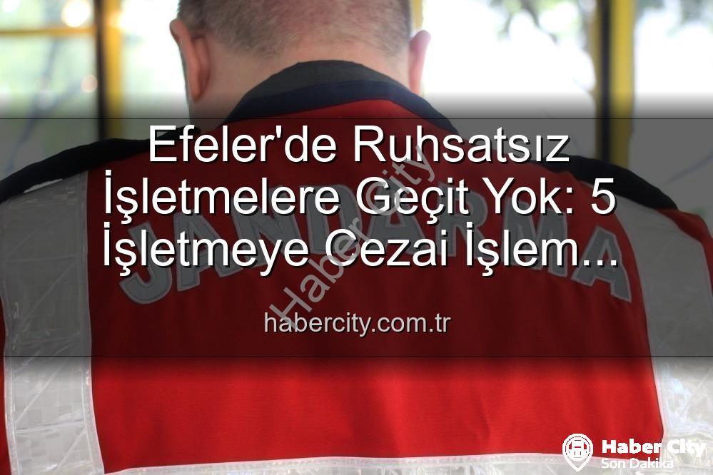 ruhstalız işletmeler - Efeler'de Ruhsatsız İşletmelere Geçit Yok: 5 İşletmeye Cezai İşlem Uygulandı!